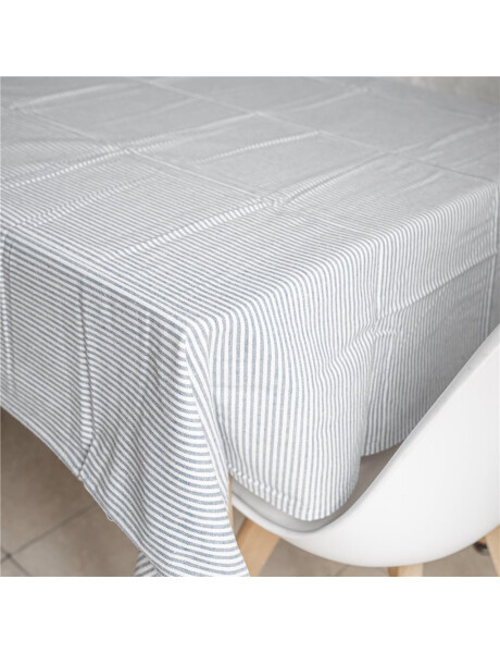 MANTEL ALGODÓN 140x140CM GRIS CON LINEAS MANTEL ALGODÓN 140x140CM GRIS CON LINEAS