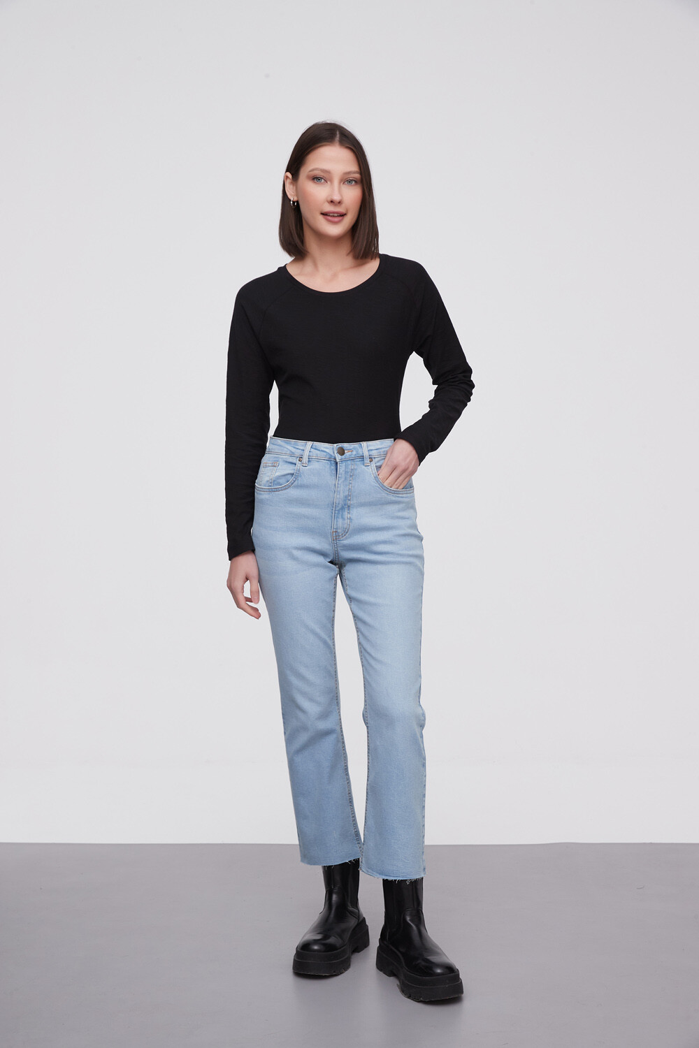 Pantalon Blute Azul Grisaceo