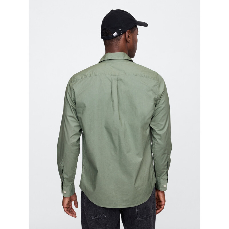 V-LS STANDARD STRETCH POPLIN GASOLINE GREEN
