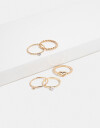 Sets Anillos Metal Set Anillos De Metal - Dorado