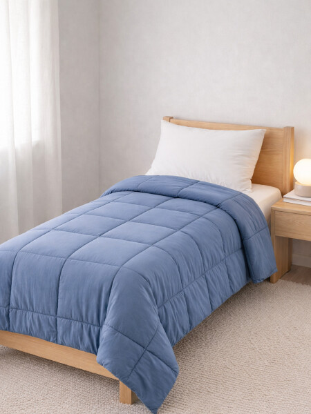 ACOLCHADO 1 PLAZA AZUL