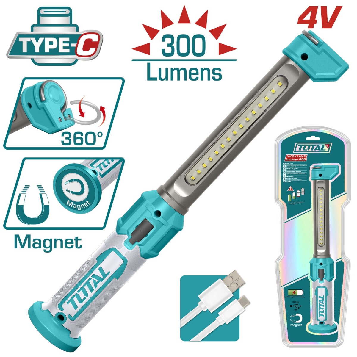 Luz de inspeccion total 4v total TWLI043006 