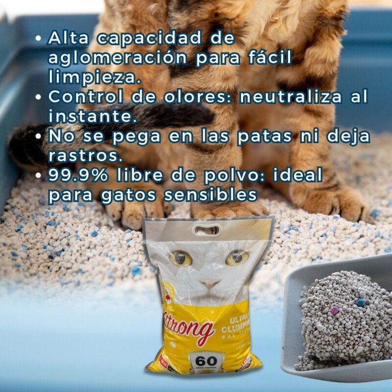 ARENA AGLOMERANTE STRONG 8 KG LIMÓN