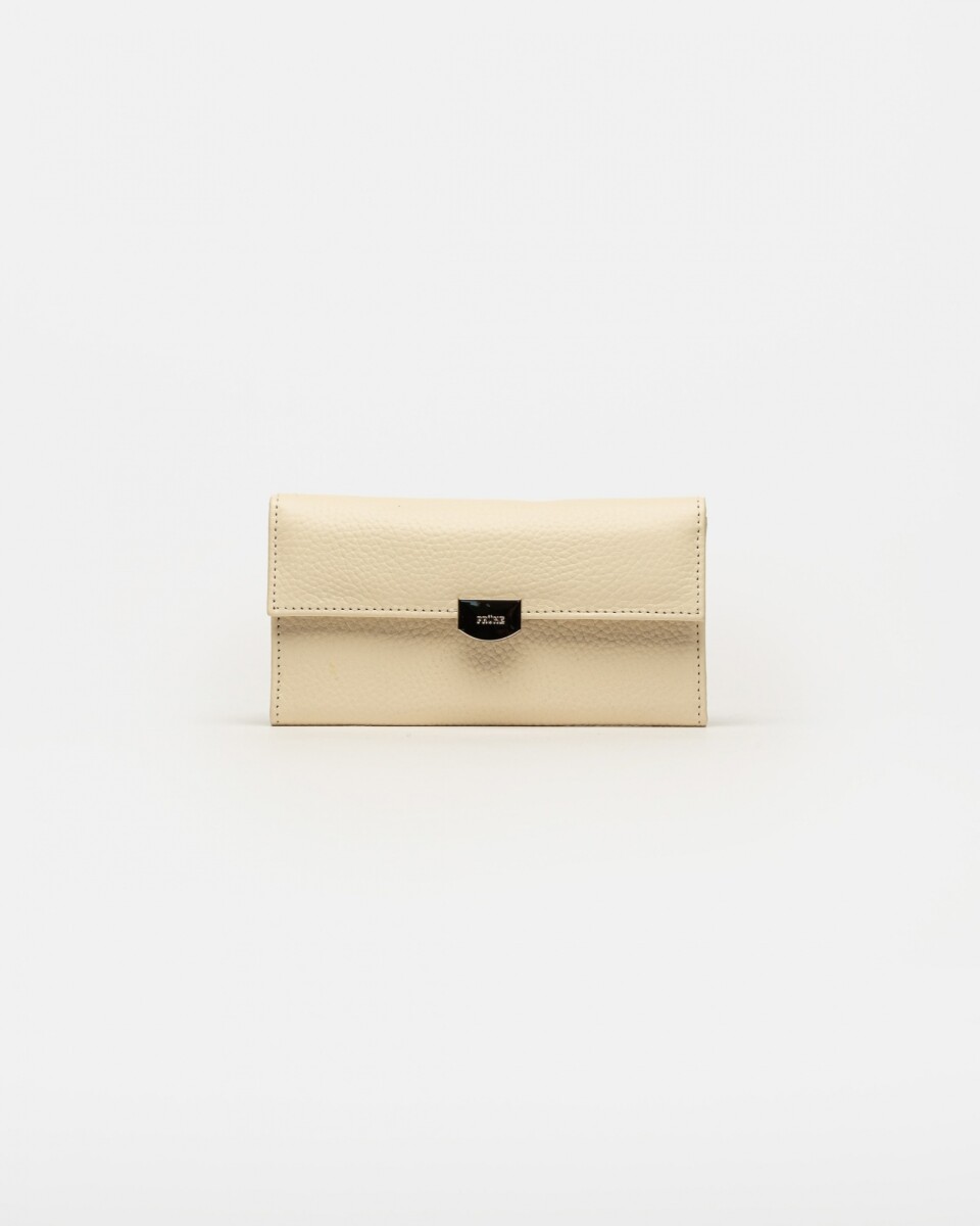 Billetera Marga en cuero graneado - Cotton 