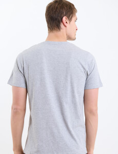520658 T-SHIRT HARRINGTON LABEL Gris Medio Melange
