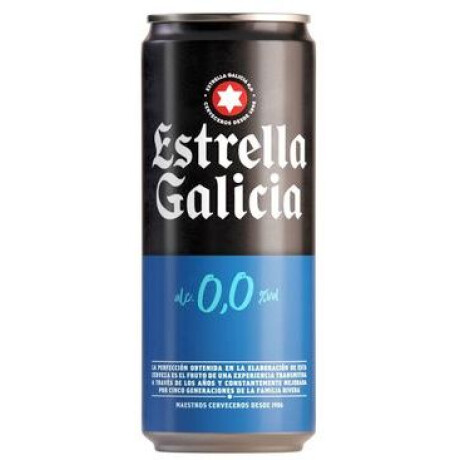 CERVEZA ESTRELLA DE GALICIA S/ALCOHOL LATA 330ML CERVEZA ESTRELLA DE GALICIA S/ALCOHOL LATA 330ML