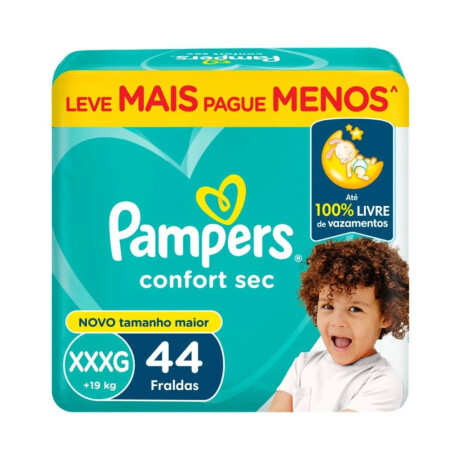 Pañales Pampers Confort Sec XXXG 44 Unidades Pañales Pampers Confort Sec XXXG 44 Unidades