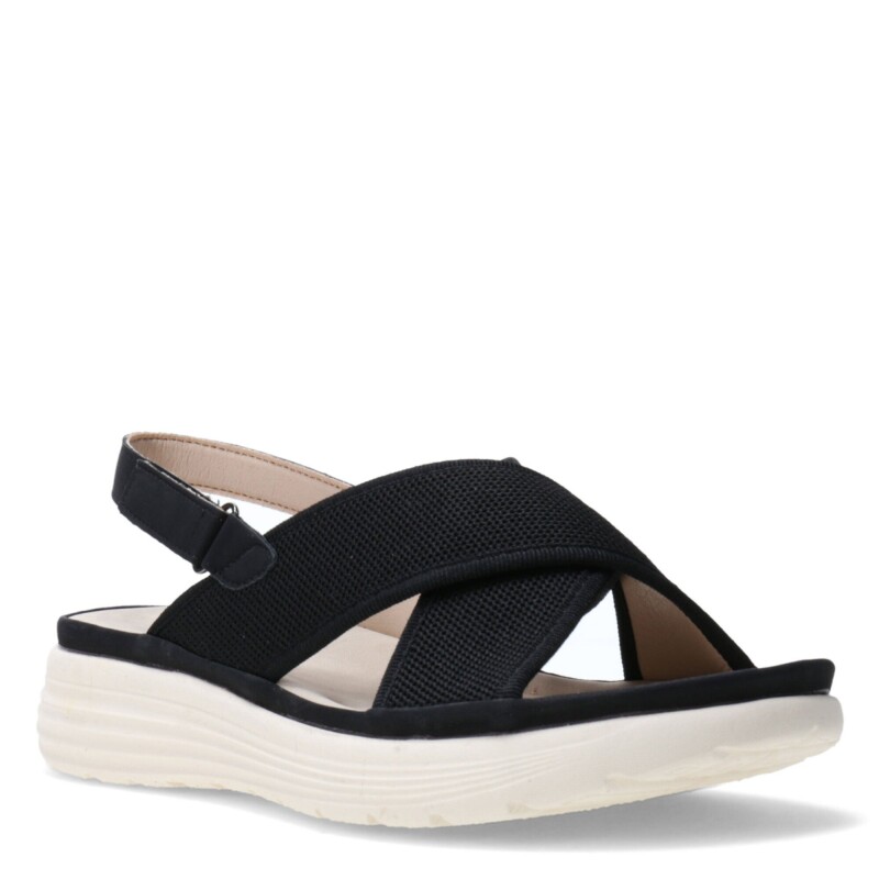 Sandalias de Mujer Lady Confort CHAPELLE con tiras cruzadas Negro