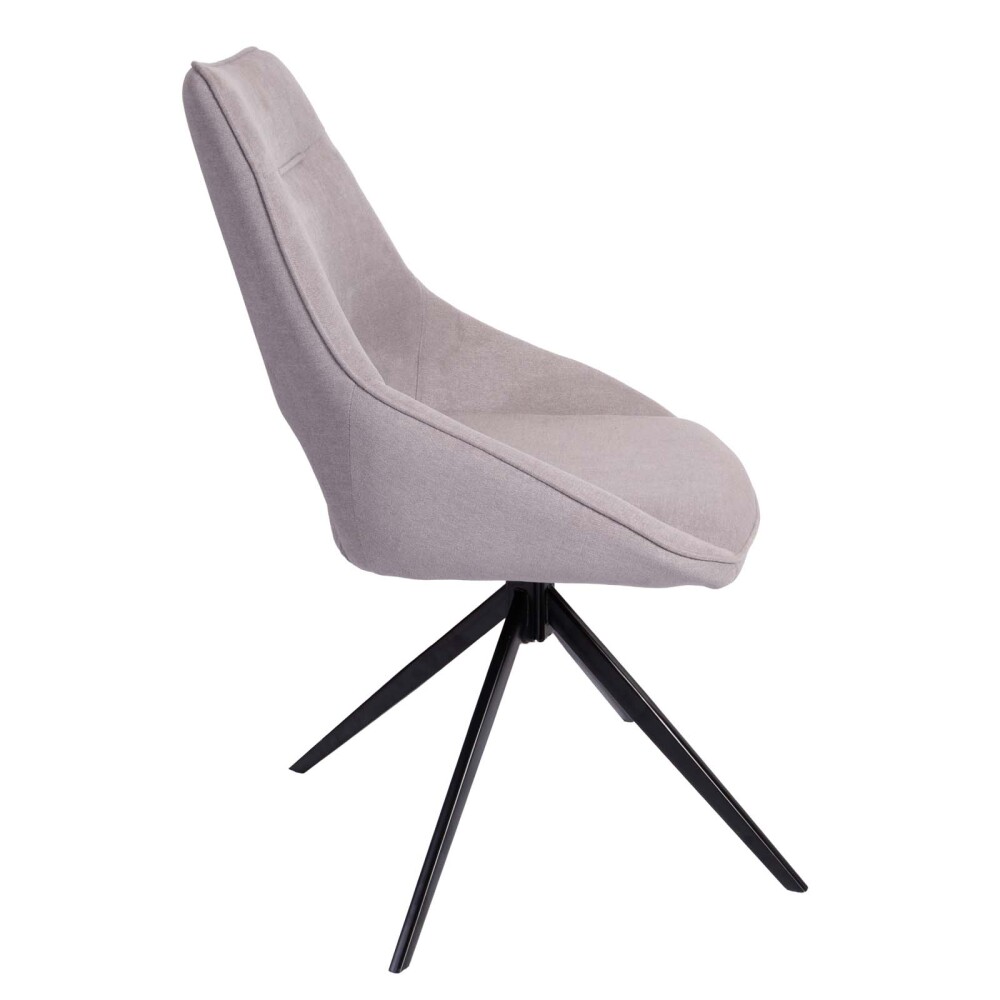 SILLA DE OFICINA TELA-Y-POLIPROPILENO GRIS CHRISTIE