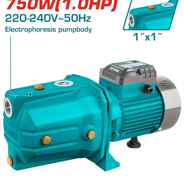 Bomba de agua autocebante 220v 1hp total TWP37506 Bomba de agua autocebante 220v 1hp total TWP37506