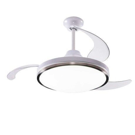 Ventilador de Techo VTR42 Retráctil Luz Led BLANCO