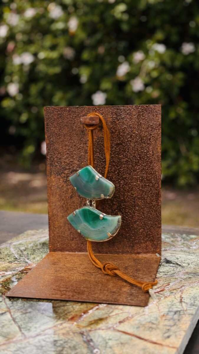 Cracked Necklace - Verde Agua 