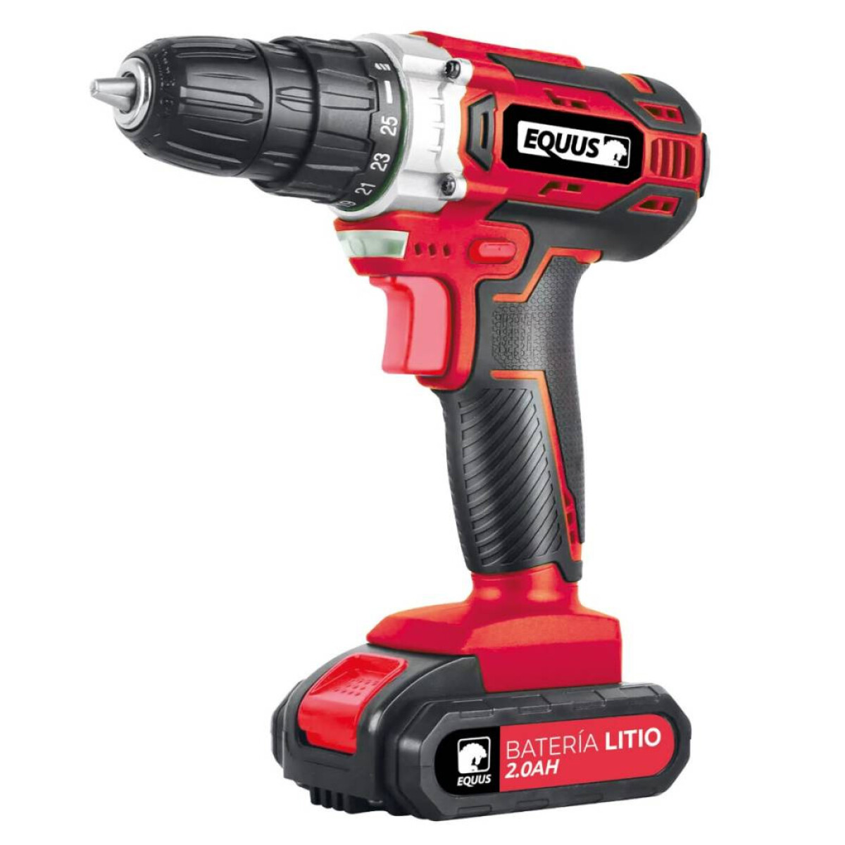 TALADRO ATORNILLADOR DE IMPACTO 21V EQUUS + 2 BATERÍAS 1.5 AH + CARGADOR 