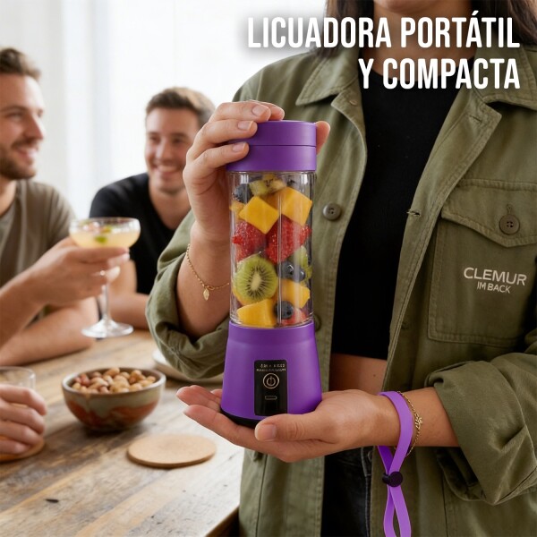Licuadora Portatil Mini Recargable Usb Batidora Jugos Frutas IMBACK Violeta Licuadora Portatil Mini Recargable Usb Batidora Jugos Frutas IMBACK Violeta