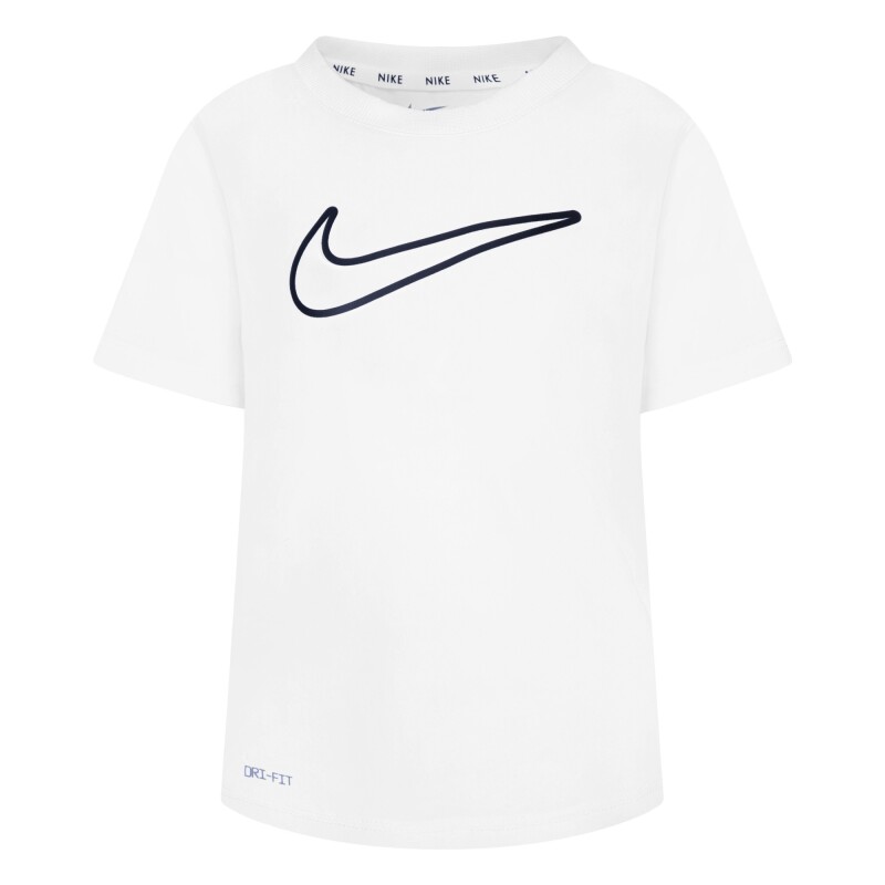 Camiseta All Day Play Dri-Fit Tee de Niña Blanco