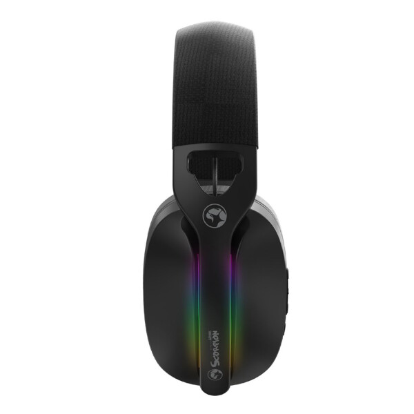 Vincha Gamer Marvo Hg9086w-bk Inalábrica 7.1 Rgb NEGRO