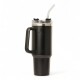 Jarra Vaso Terminico 1200ml Ac Inox y sorbete en Ac inox Negro