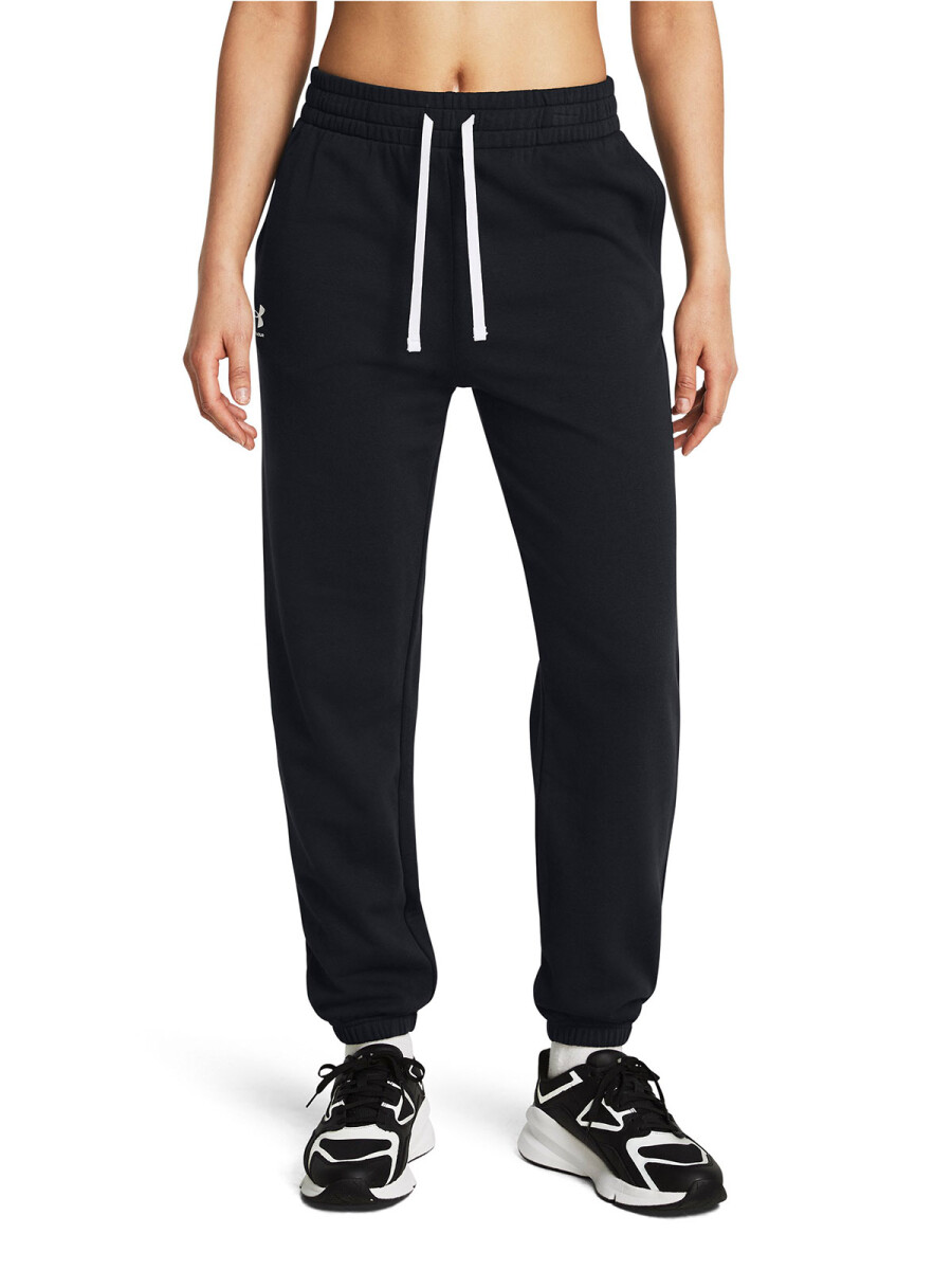 Pantalon Deportivo Training Under Armour Joggers de Mujer - 1382735-002 - Negro-blanco 