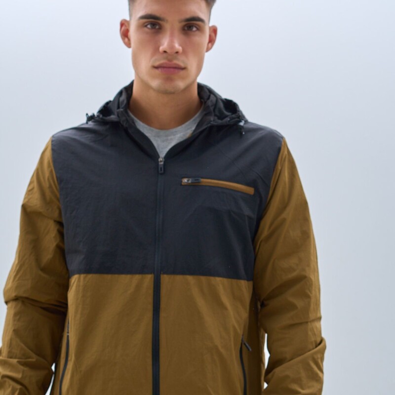 Campera Impermeable Oxx Absolut Brown/black
