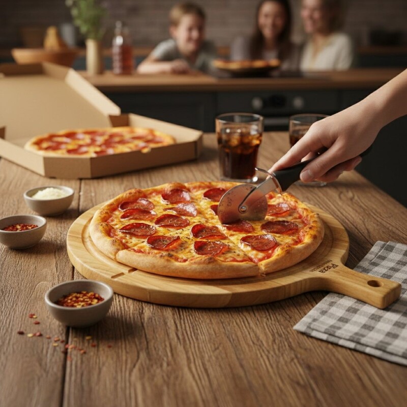 TABLA MADERA P/PIZZA 35X45X2CM Unica