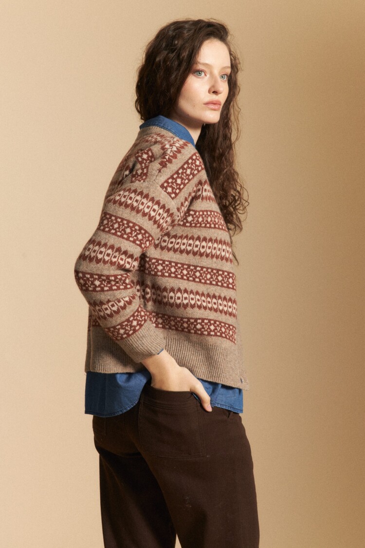 CARDIGAN FAUSTA Tostado