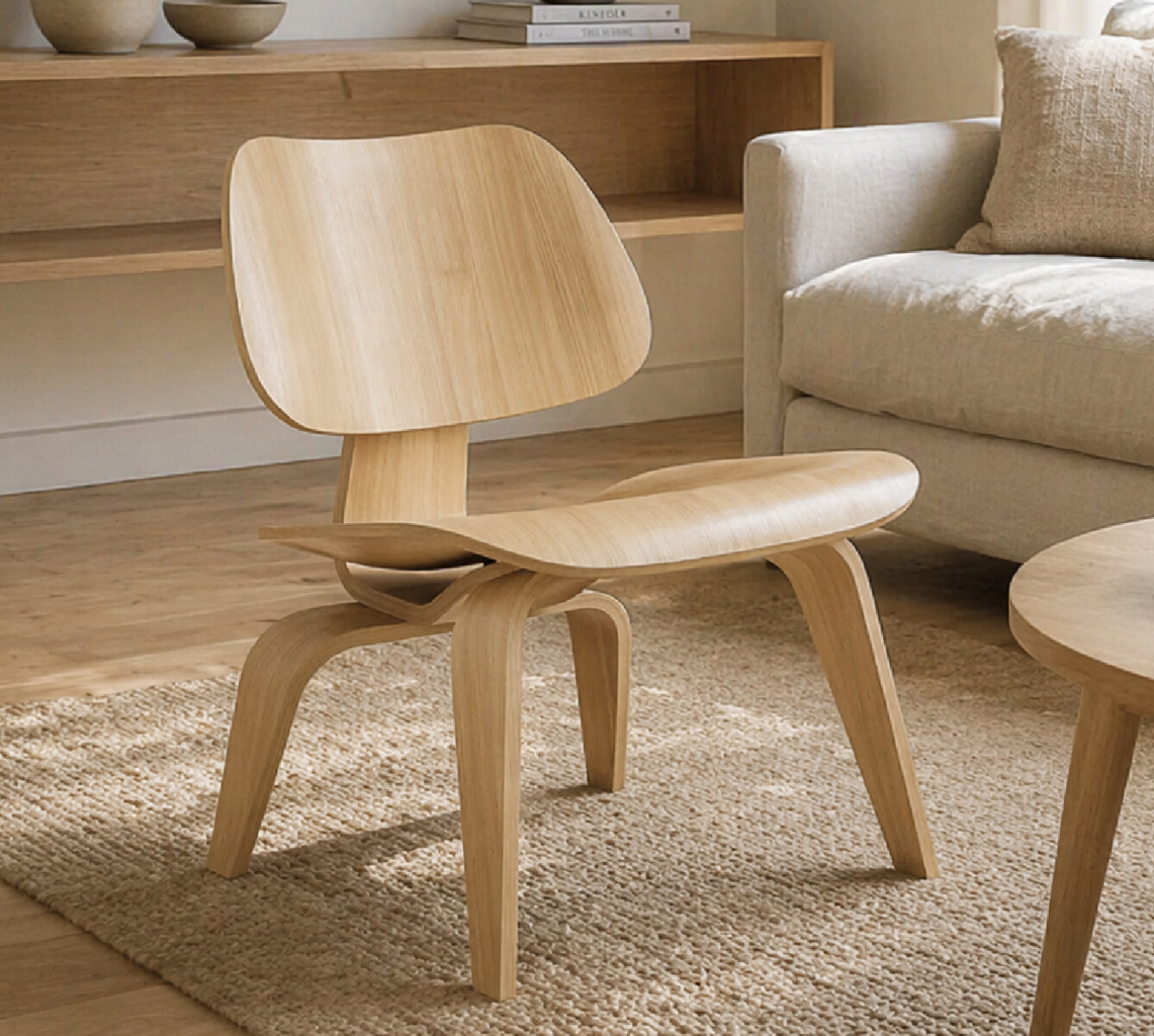 Butaca Eames LCW Natural CON DETALLES | SIN CAMBIO 