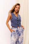 CHALECO PORTIA AZUL