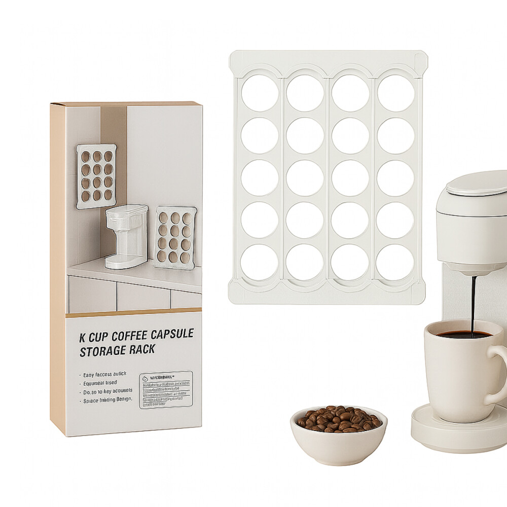 Porta Capsulas De Cafe x20 Blanco