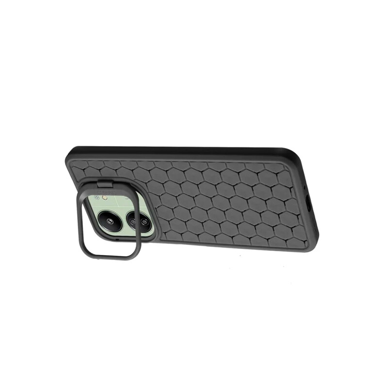 Protector para Xiaomi Redmi 13C con soporte color negro Protector Para Xiaomi Redmi 13c Con Soporte Color Negro