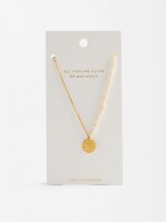 Collar Con Perlas De Agua Dulce - Plata De Ley 925 dorado