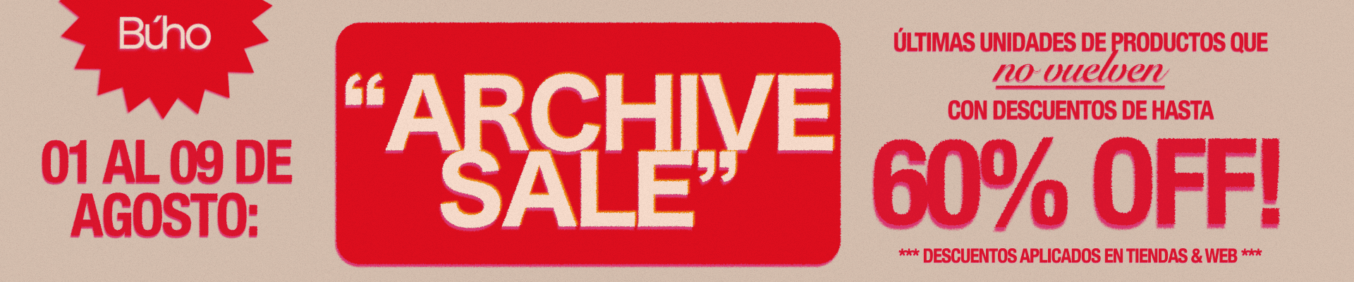 ARCHIVE SALE
