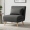 Sillon cama Trifold 1 cuerpo Gris