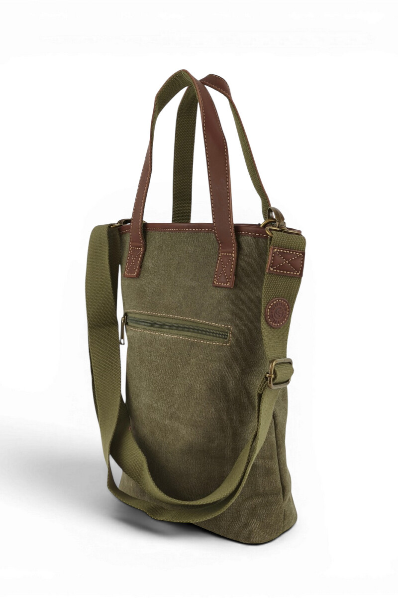 Matera morral de lona Verde