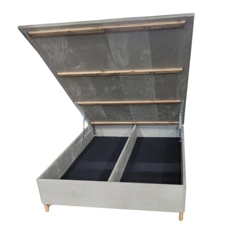 Sommier Queen Thm Iridium Hybrid Con Baúl 160x200 Cm GRIS