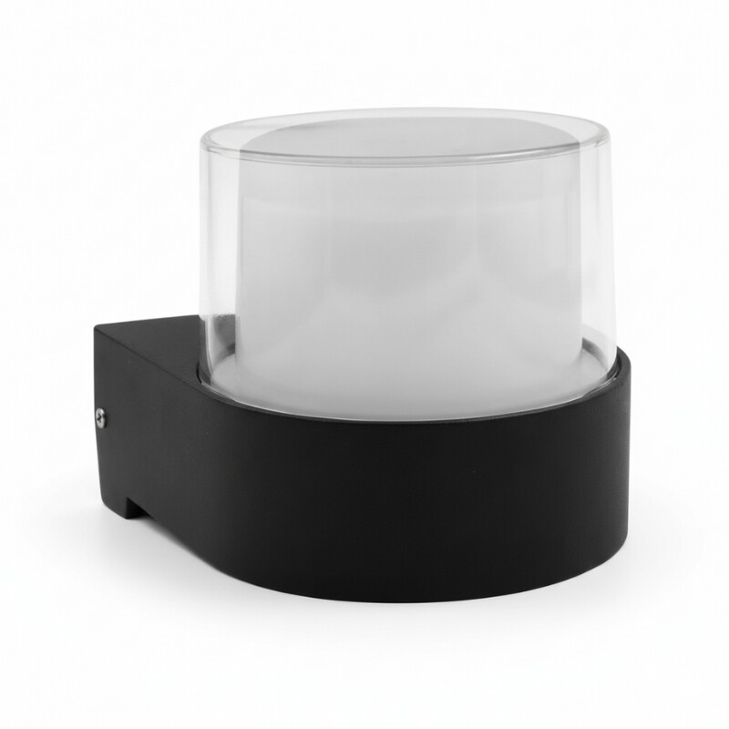 ARTEFACTO EXTERIOR LERMA PARA ADOSAR EN PARED UNIDIRECCIONAL 5W Artefacto Exterior Lerma Para Adosar Unidireccional 5W Negro