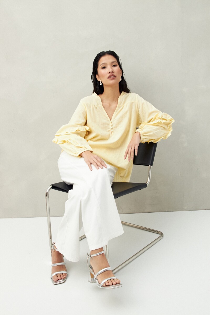 BLUSA CARMEN Manteca