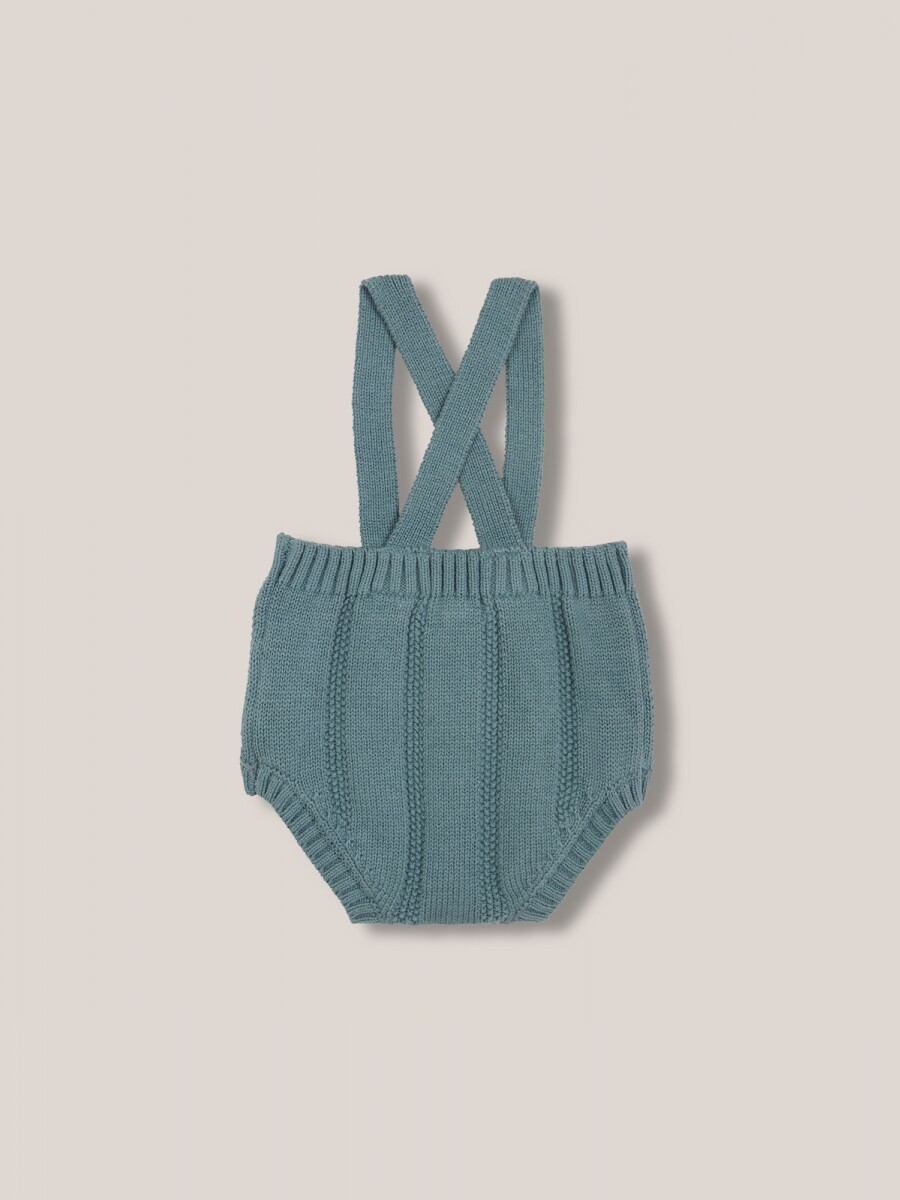 Pantalon Corto De Punto Amarillo