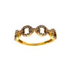 Anillo Eslabón-Oro Bajo-Piedra Zirconia-AN8098 conpiedra