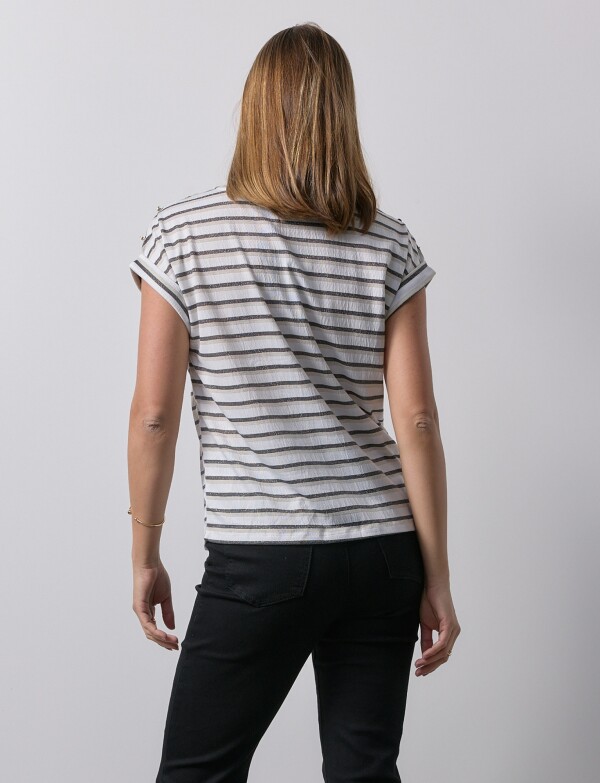 Blusa Botones BLANCO/MULTI