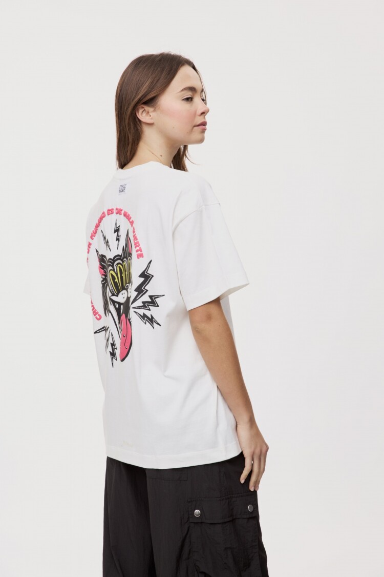REMERA HUMAN Blanco