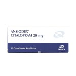 ANSIODEX 20 MG. CJ X 30 COMPRIMIDOS única