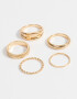 Sets Anillos De metal Set De Anillos Essential - Dorado