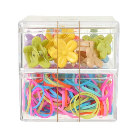 Set accesorios cabello 220pcs flores