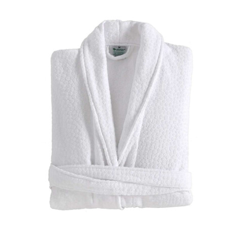 Bata Baño Velour Perola Dohler Algodón Talle M - G Blanco