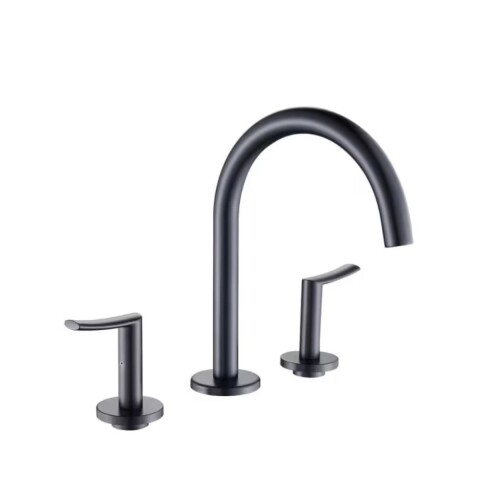 Grifería de lavatorio Bimando de mesada Noar negro mate Grifería De Lavatorio Bimando De Mesada Noar Negro Mate