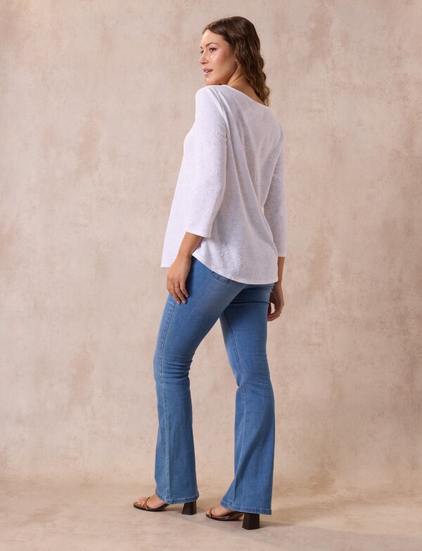 Blusa Labrada BLANCO