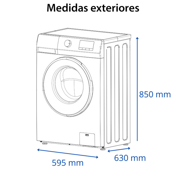 Lavarropas 10.5 Kg James Lr1016 LAVARROPAS JAMES 10.5K LR1016 INOX 40018