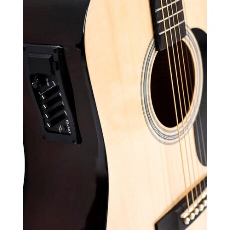 Guitarra Electroacústica Memphis 964 con ecualizador de 4 bandas y cuerdas de acero Natural