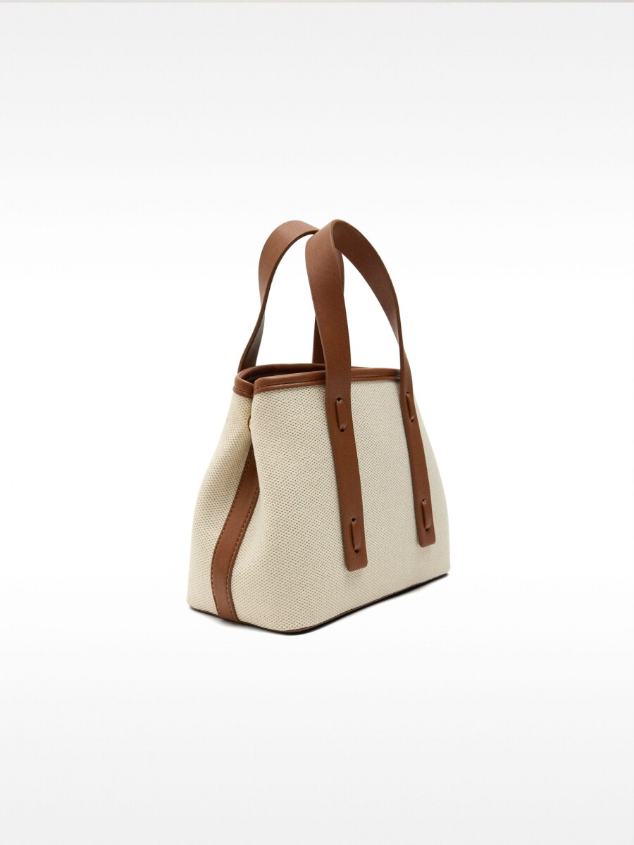 Bolso Tote De Tela crudo