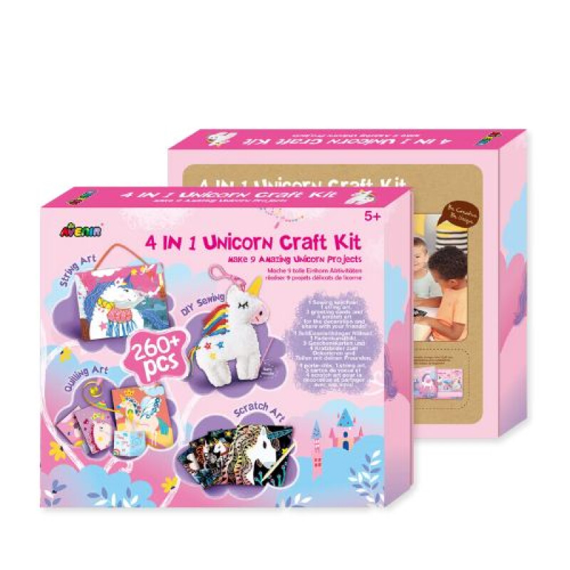 Kit Craft 4 en 1 Unicornio Kit Craft 4 En 1 Unicornio
